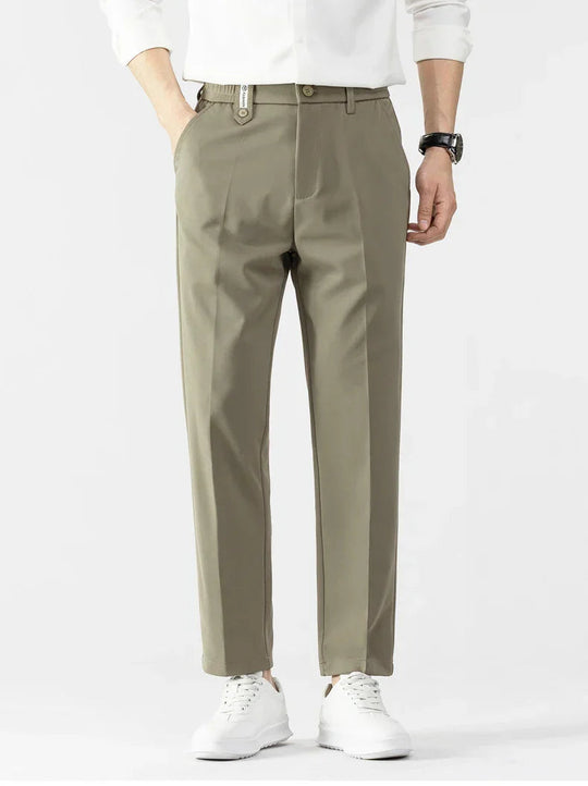 Miesten Slim Fit Housut Kevyt Kangas Muotoiltu Leikkaus 3