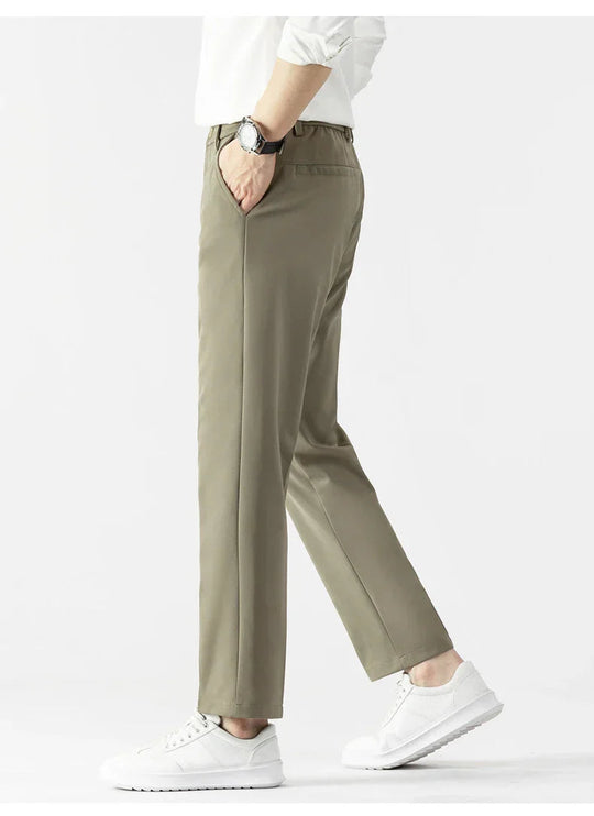 Miesten Slim Fit Housut Kevyt Kangas Muotoiltu Leikkaus 4