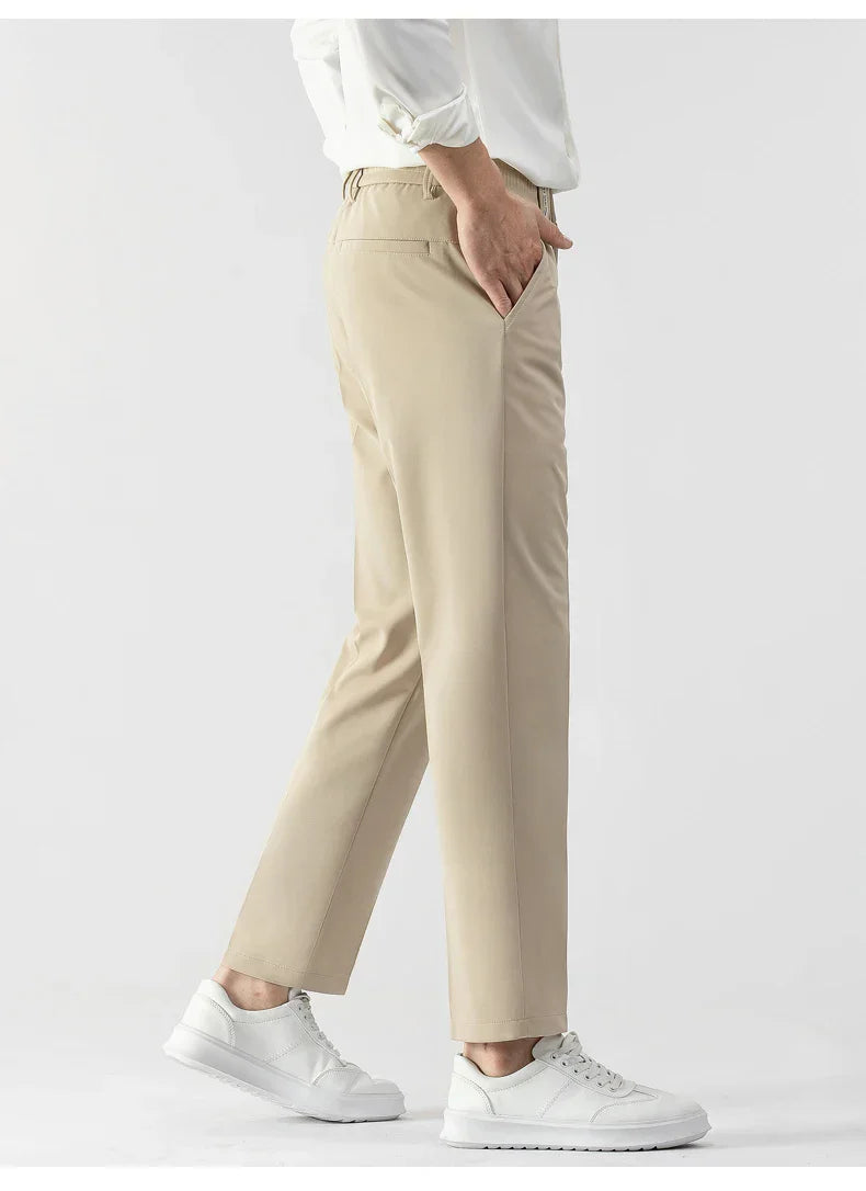 Miesten Slim Fit Housut Kevyt Kangas Muotoiltu Leikkaus 5