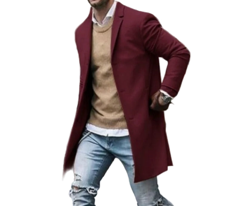 Miesten Slim Fit Villa Tuulenpitävä Takki 0