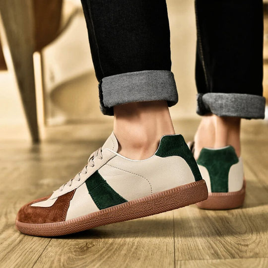 Miesten Sneakerit Nahasta ja Sametista 4