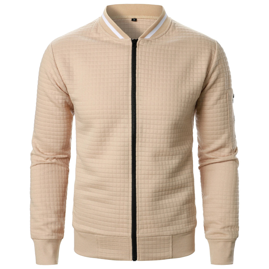 Miesten Stand Collar Vetoketjullinen Takki 0