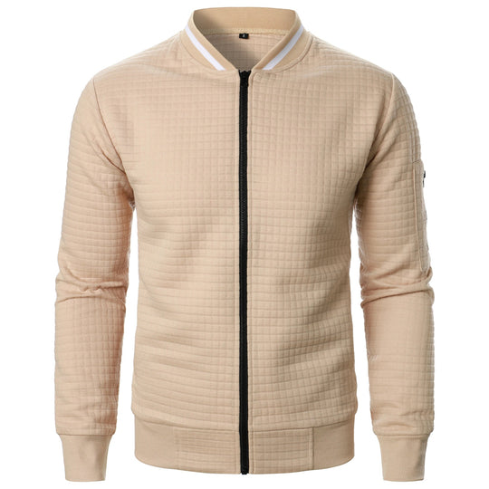 Miesten Stand Collar Vetoketjullinen Takki 0