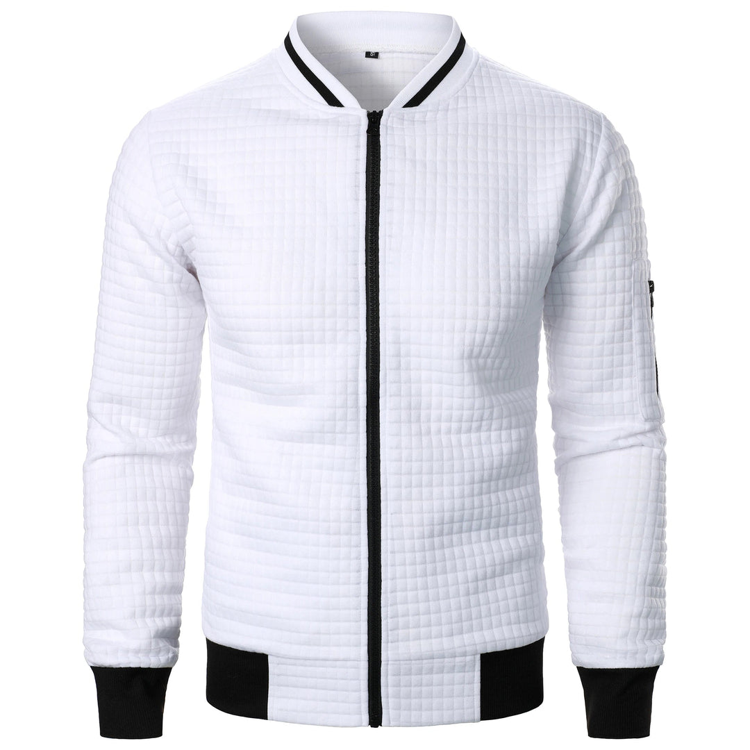 Miesten Stand Collar Vetoketjullinen Takki 3