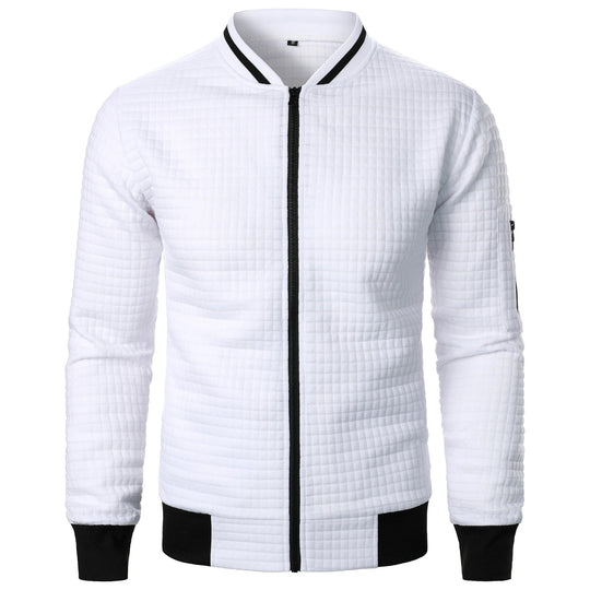 Miesten Stand Collar Vetoketjullinen Takki 3
