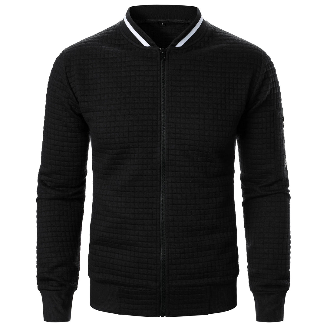 Miesten Stand Collar Vetoketjullinen Takki 4