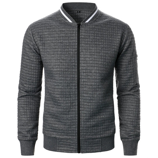 Miesten Stand Collar Vetoketjullinen Takki 5