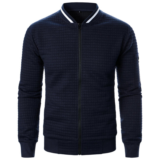 Miesten Stand Collar Vetoketjullinen Takki 7