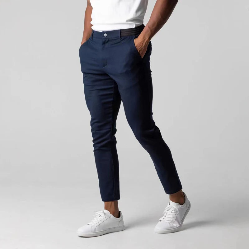 Miesten Stretch Chino-housut Moderni Muotoilu 1