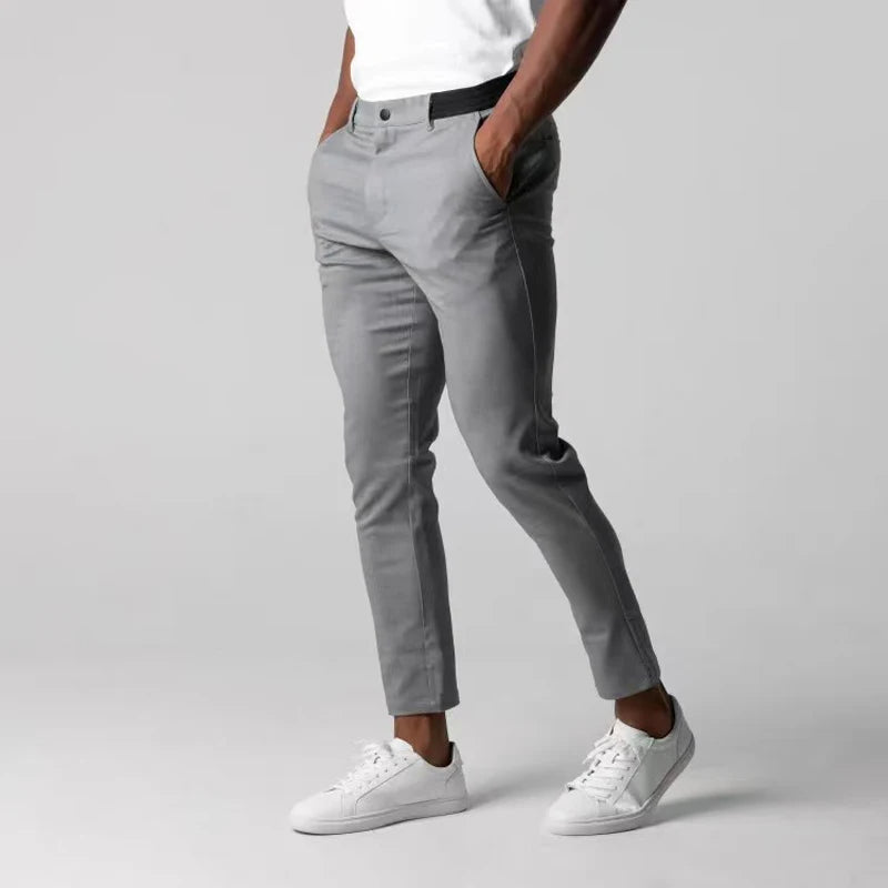 Miesten Stretch Chino-housut Moderni Muotoilu 2