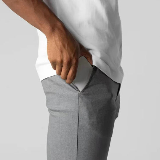 Miesten Stretch Chino-housut Moderni Muotoilu 5