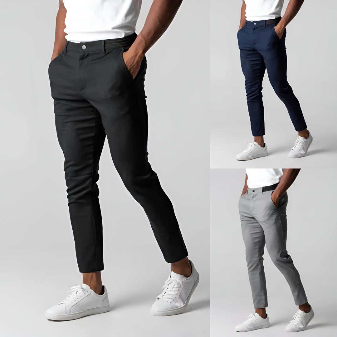 Miesten Stretch Chino-housut Moderni Muotoilu 7