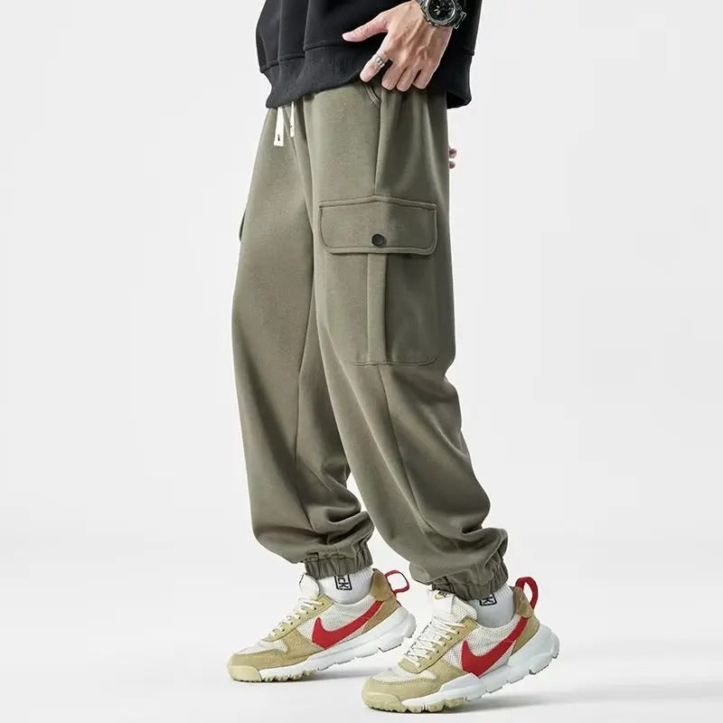 Miesten Sweatpants Mukava Puuvillasekoite 1