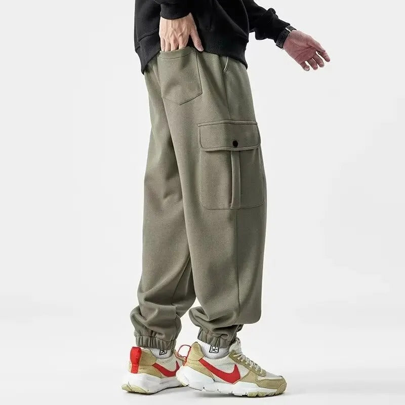 Miesten Sweatpants Mukava Puuvillasekoite 2