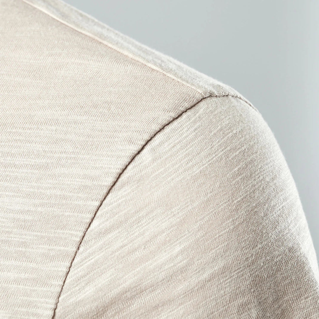 Miesten T Paita Lyhythihainen Moderni Henley-malli 3