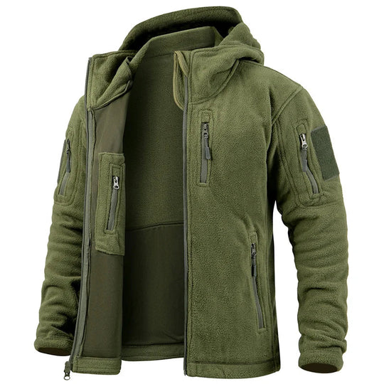 Miesten Takki Fleece Huppari Monilla Taskuilla 3