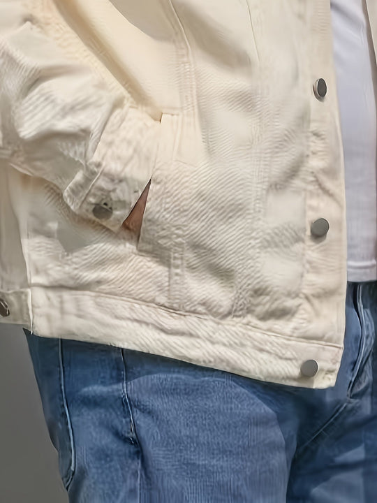 Miesten Takki Rento Leikkaus Klassinen Kierroskaulus 5