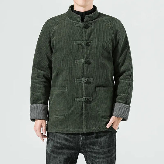 Miesten Talvitakki Corduroy 100% Puuvilla Mukavat Taskut 1