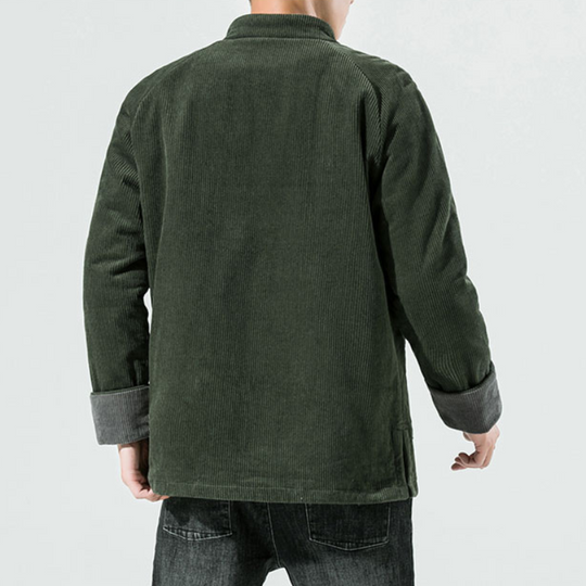 Miesten Talvitakki Corduroy 100% Puuvilla Mukavat Taskut 2