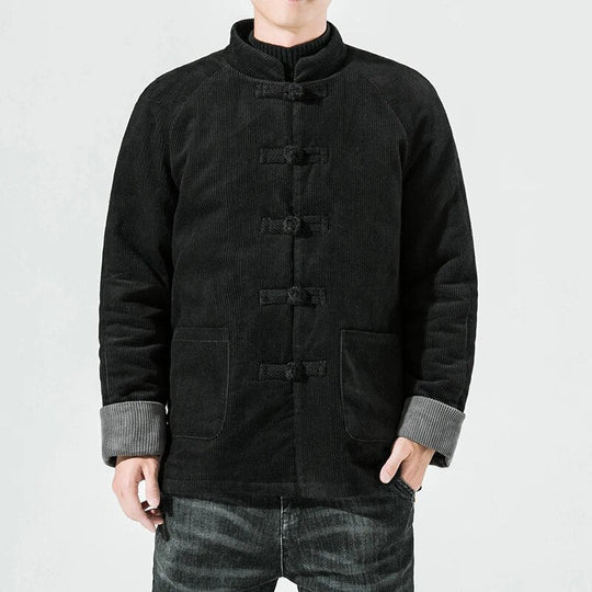 Miesten Talvitakki Corduroy 100% Puuvilla Mukavat Taskut 6