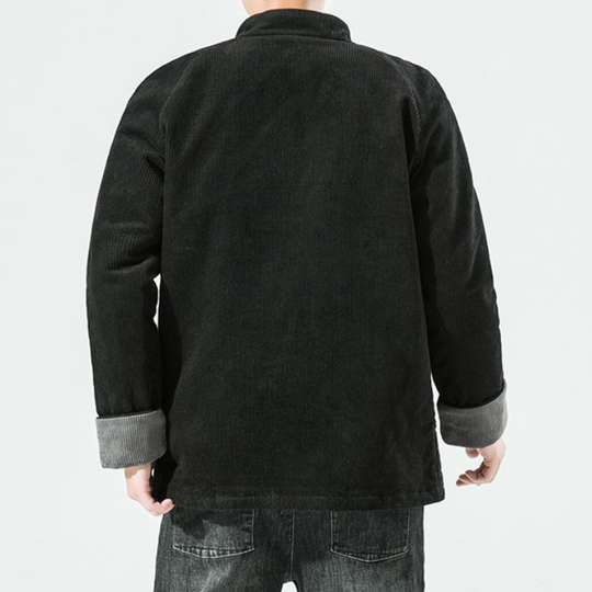 Miesten Talvitakki Corduroy 100% Puuvilla Mukavat Taskut 8