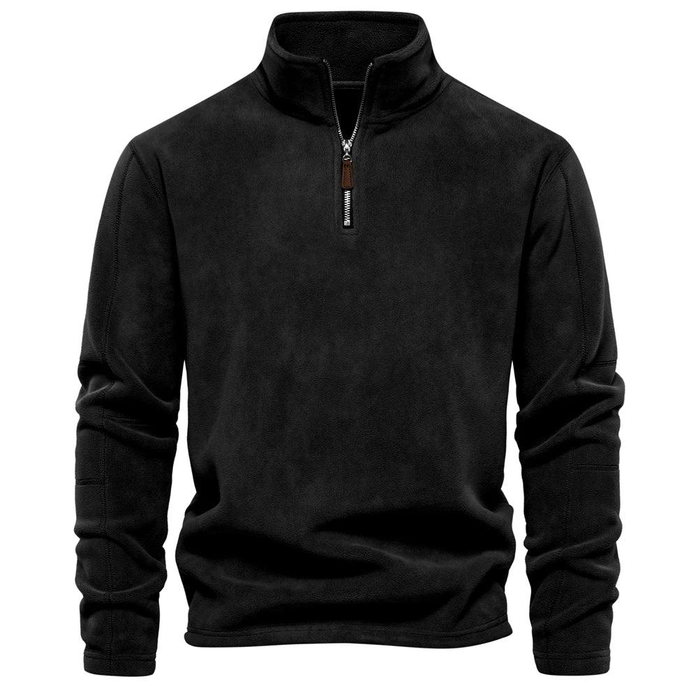Miesten Talvitakki Fleece Pullover Vetoketjukiinnityksellä 0