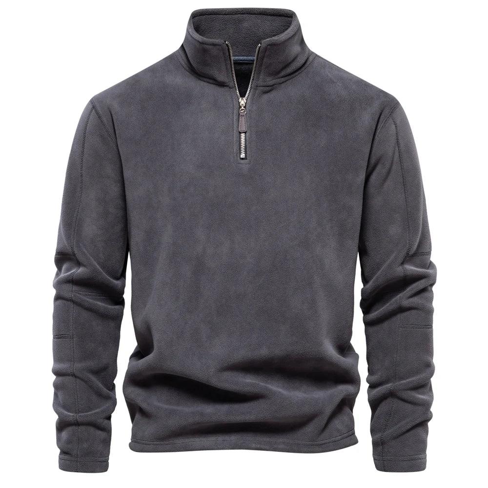Miesten Talvitakki Fleece Pullover Vetoketjukiinnityksellä 1
