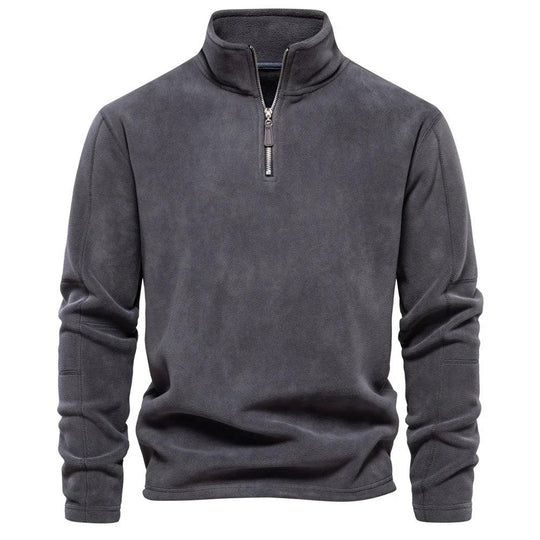 Miesten Talvitakki Fleece Pullover Vetoketjukiinnityksellä 1