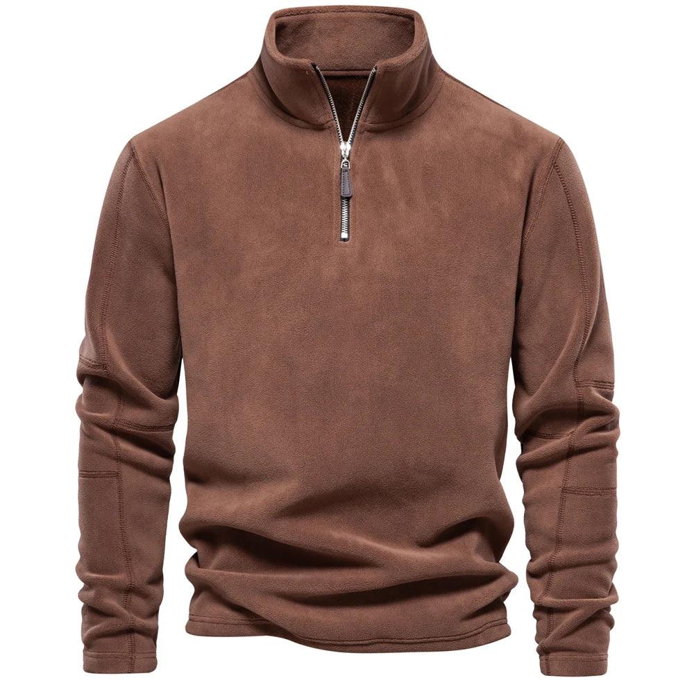 Miesten Talvitakki Fleece Pullover Vetoketjukiinnityksellä 7