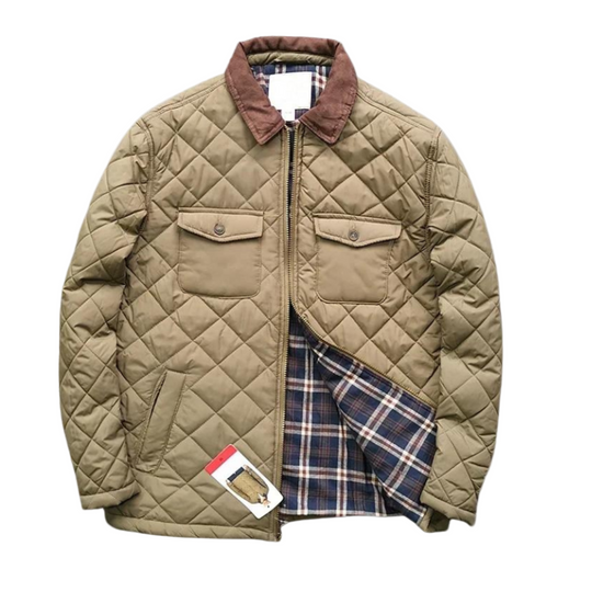 Miesten Talvitakki Modernilla Tikatuilla Yksityiskohdilla 0