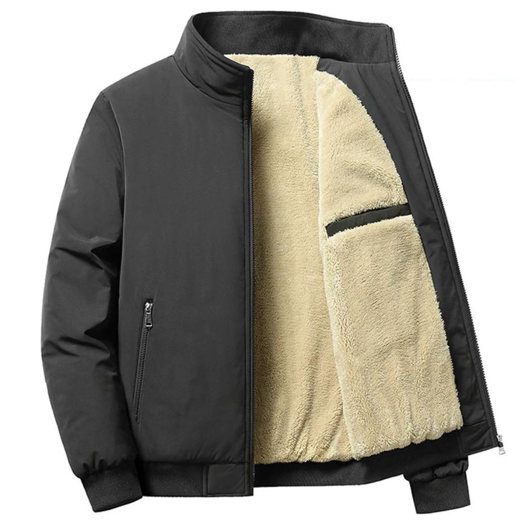 Miesten Talvitakki Rento Paksu Fleece 0