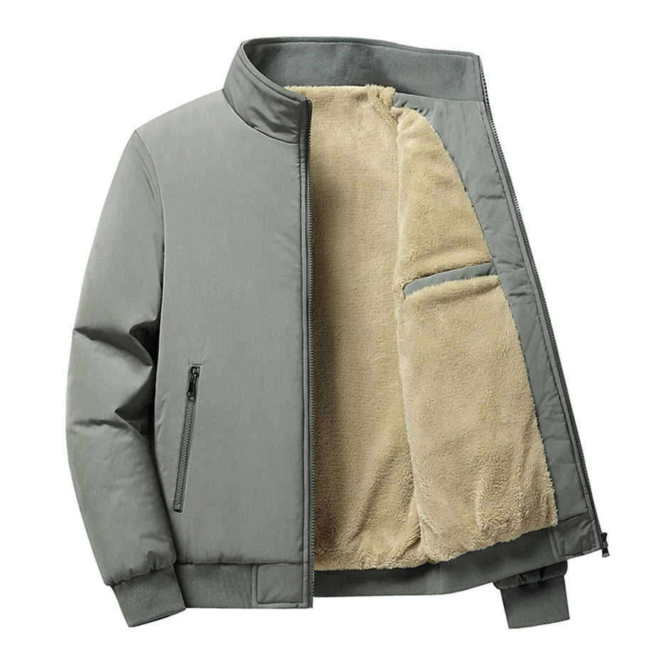 Miesten Talvitakki Rento Paksu Fleece 1