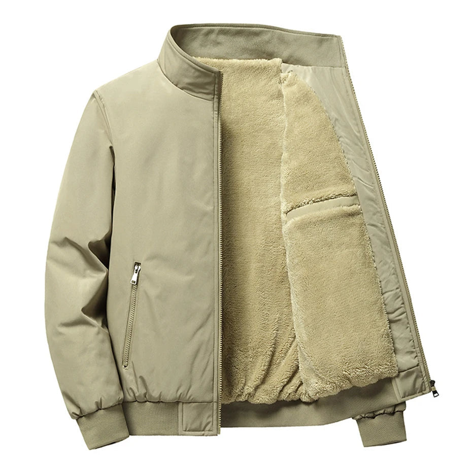 Miesten Talvitakki Rento Paksu Fleece 2