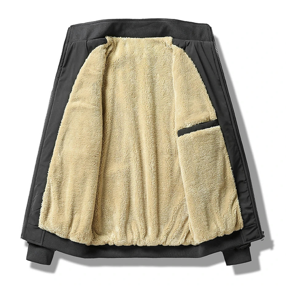 Miesten Talvitakki Rento Paksu Fleece 3