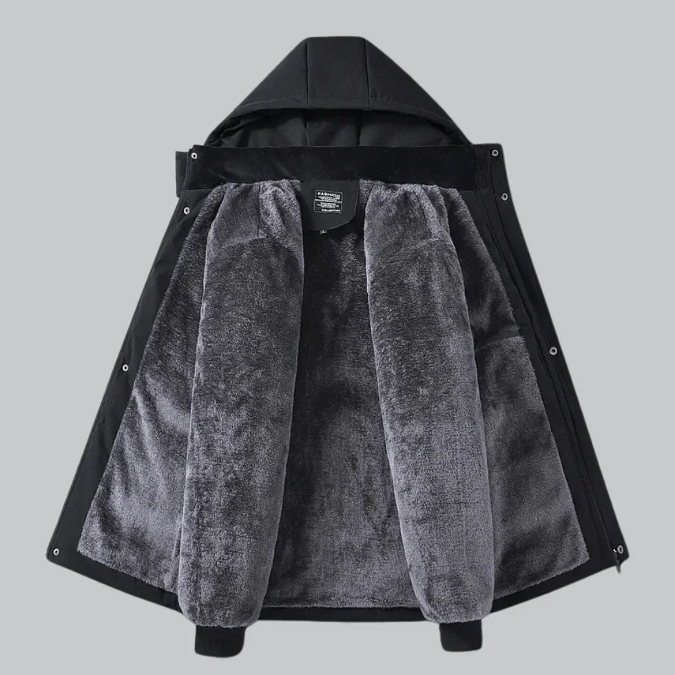 Miesten Talvitakki Vedenpitävällä Fleecevuorella 2