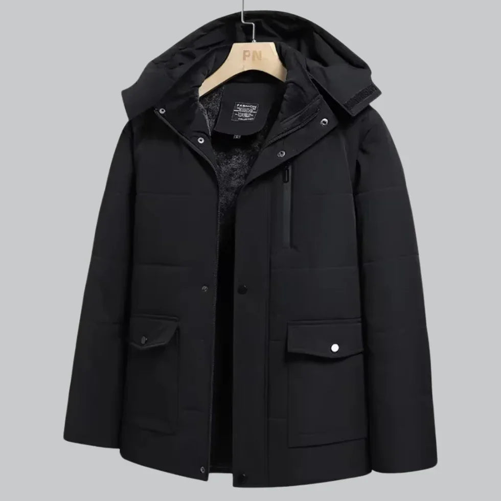 Miesten Talvitakki Vedenpitävällä Fleecevuorella 3