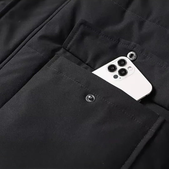 Miesten Talvitakki Vedenpitävällä Fleecevuorella 7