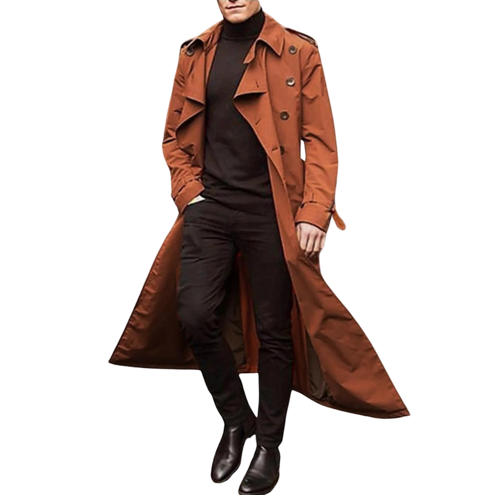 Miesten Trenchcoat Rentoa Tyyliä 0