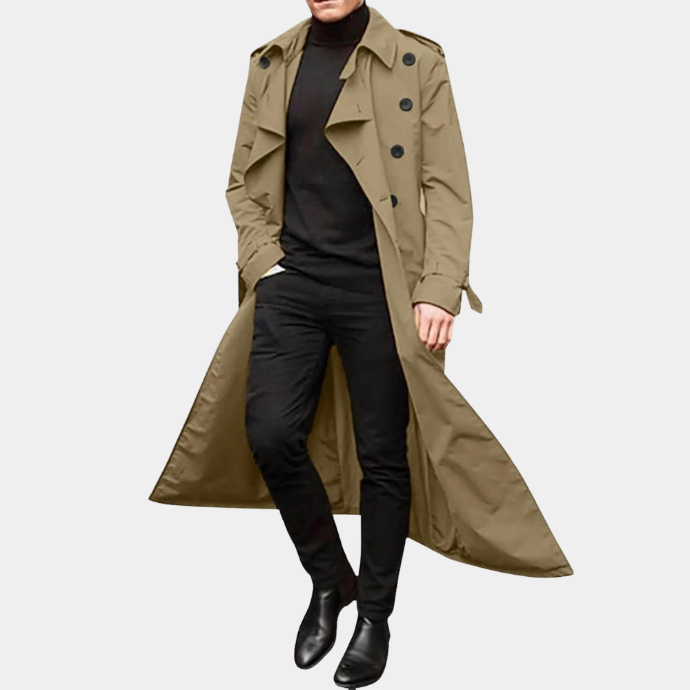 Miesten Trenchcoat Rentoa Tyyliä 1