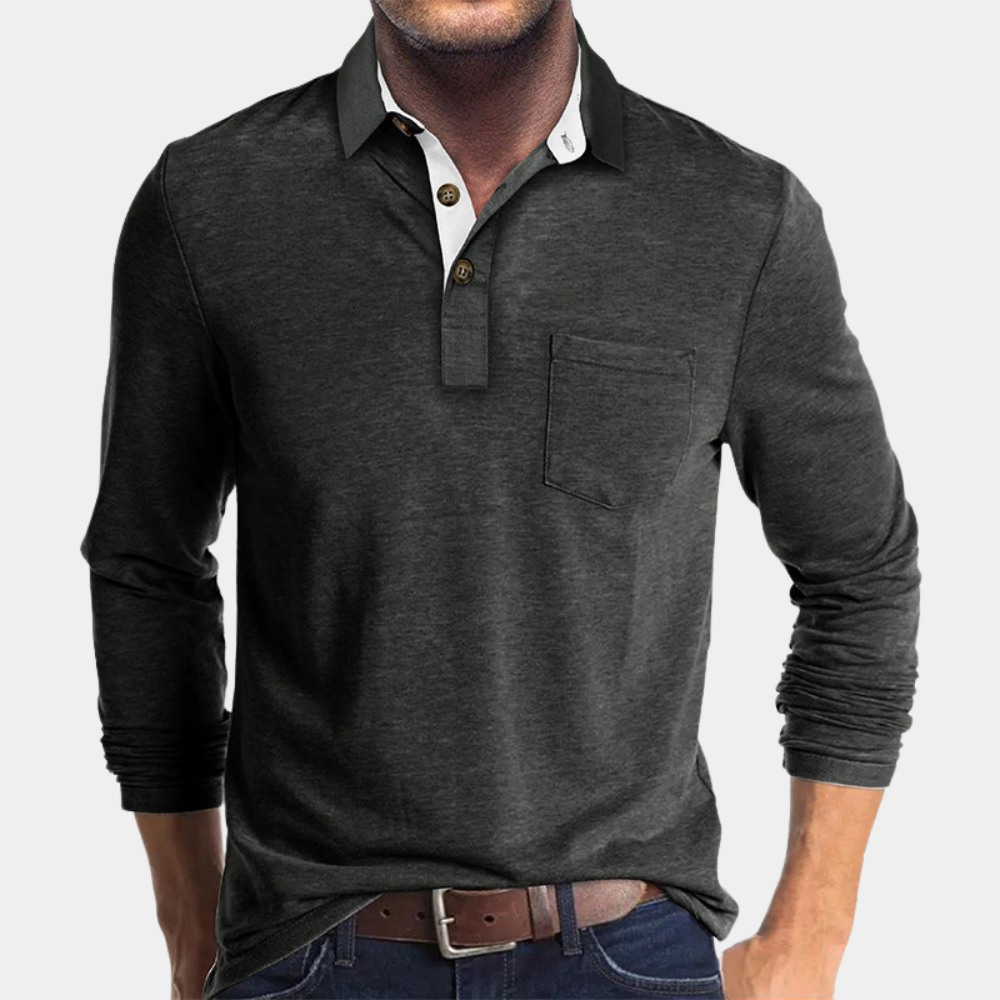 Miesten Trendikäs Poloshirt 3