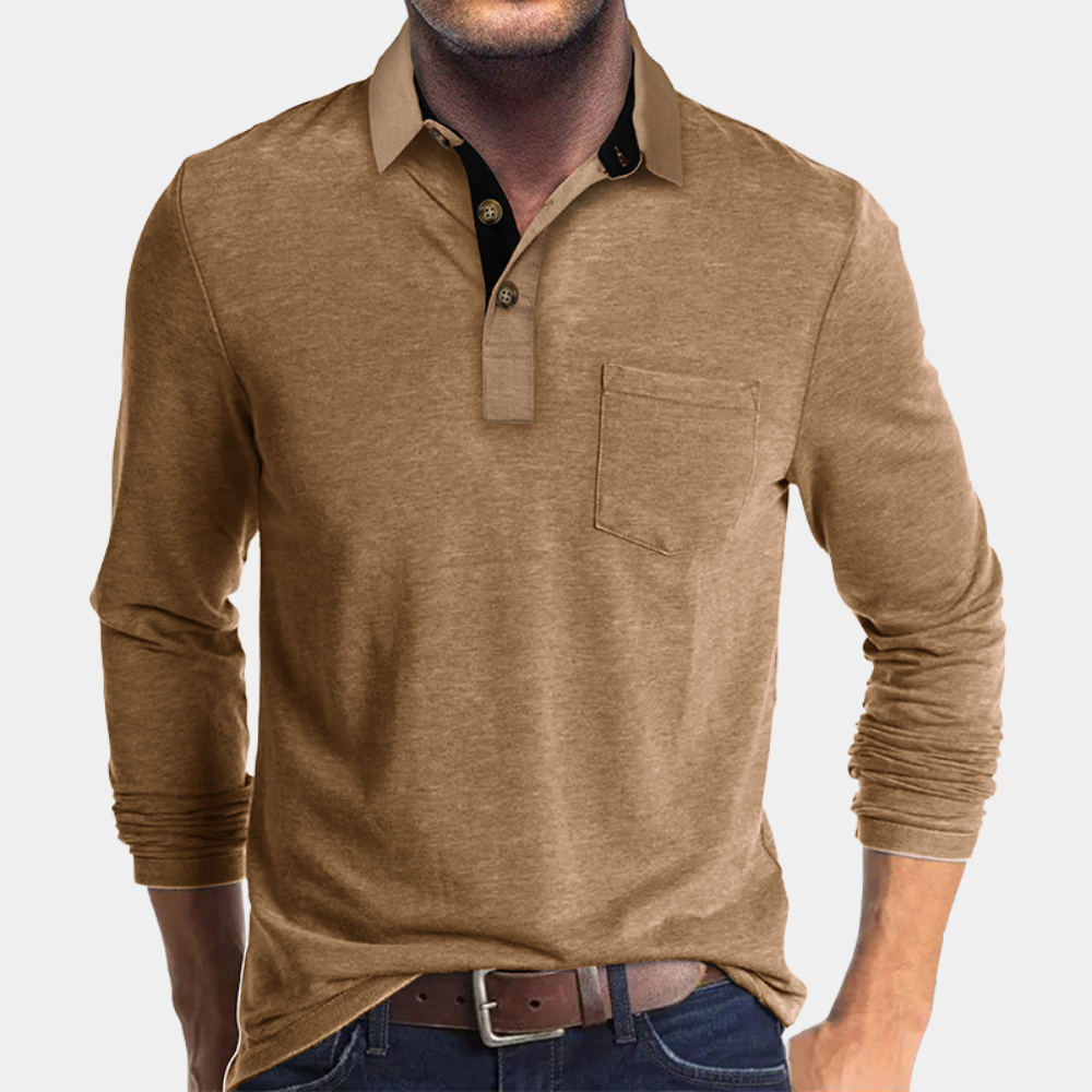 Miesten Trendikäs Poloshirt 5
