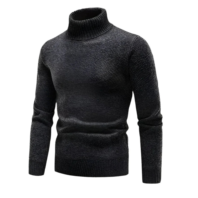 Miesten Turtleneck Pusero Merinovillasta Klassinen 0