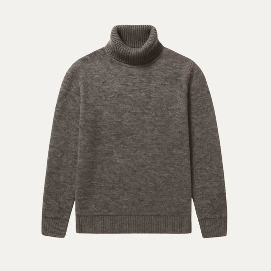 Miesten Turtleneck Pusero Merinovillasta Klassinen 1