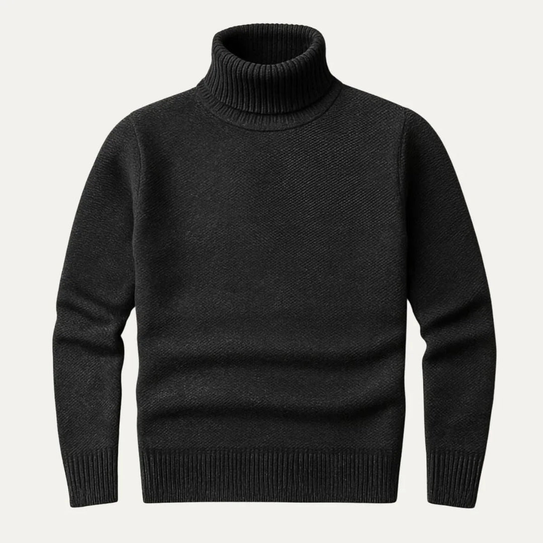 Miesten Turtleneck Pusero Merinovillasta Klassinen 3