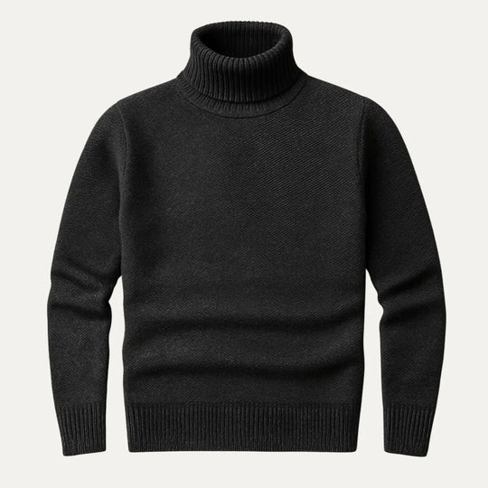 Miesten Turtleneck Pusero Merinovillasta Klassinen 3