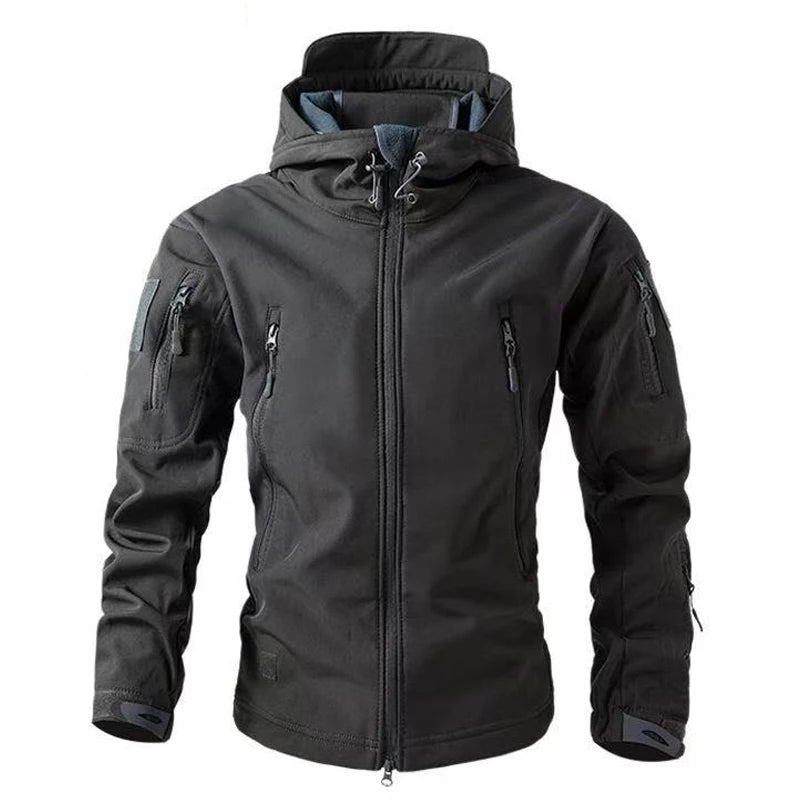 Miesten Ulkoilutakki Softshell Fleece Vedenpitävä Talvivaatteet 0
