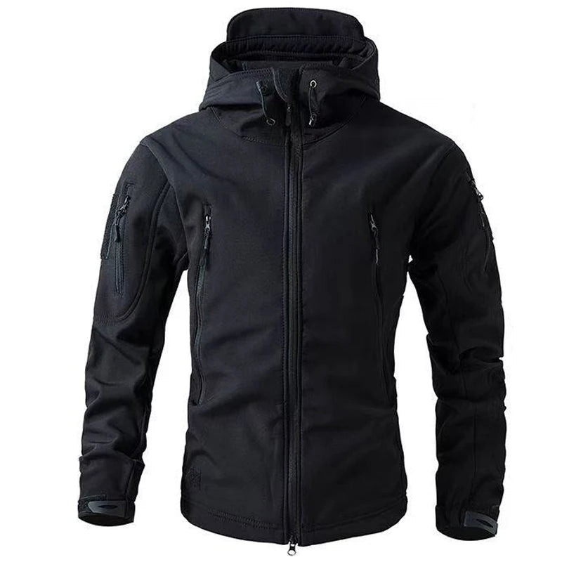 Miesten Ulkoilutakki Softshell Fleece Vedenpitävä Talvivaatteet 6