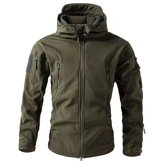 Miesten Ulkoilutakki Softshell Fleece Vedenpitävä Talvivaatteet 8
