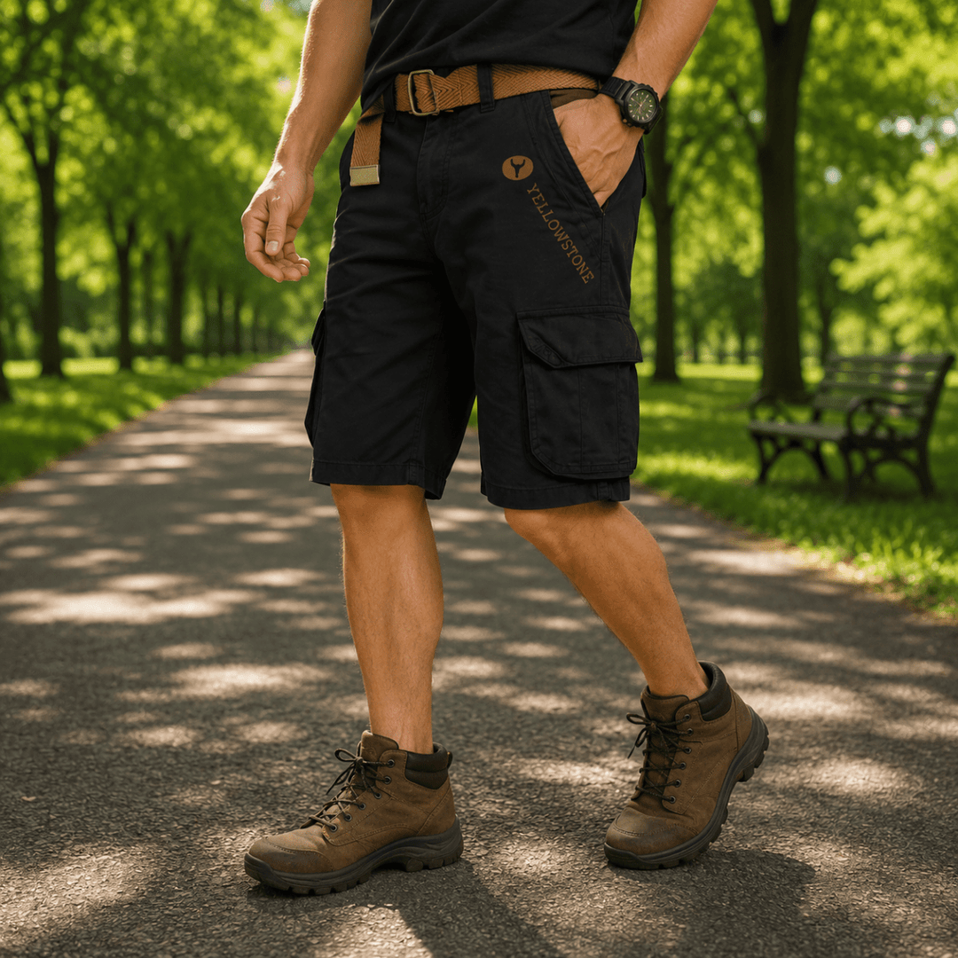 Miesten Utility Cargo -shortsit Mukavalla Istuvuudella 1