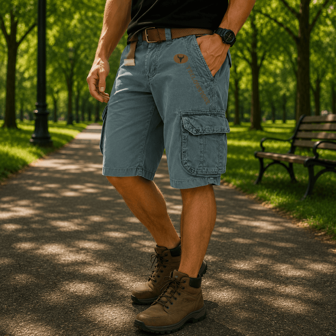 Miesten Utility Cargo -shortsit Mukavalla Istuvuudella 4